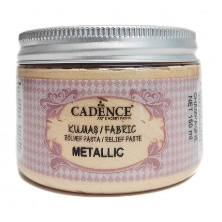 CAD15942 Pasta de Relieve Textil METALLIC Champá.Cadence