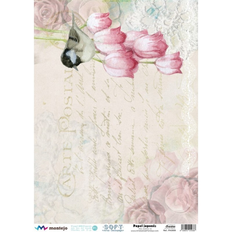 SPA3009 Papel de Arroz Japonés SOFT A3.CADENCE