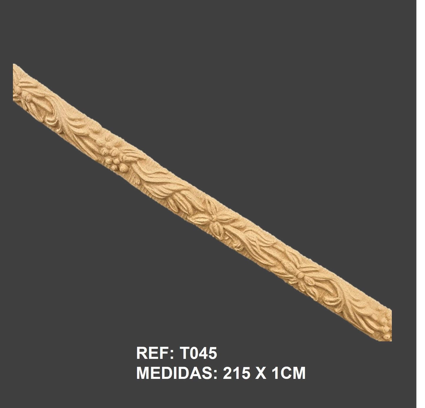 T045 Ribete flexible tallado