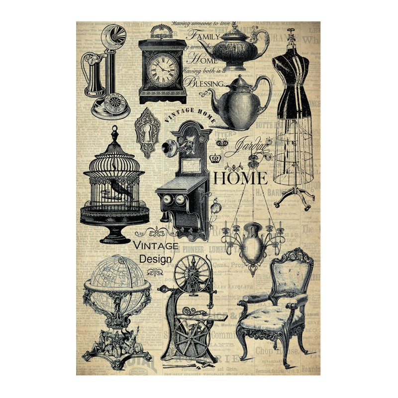 PA210 Papel de Arroz HOME VINTAGE DESIGN