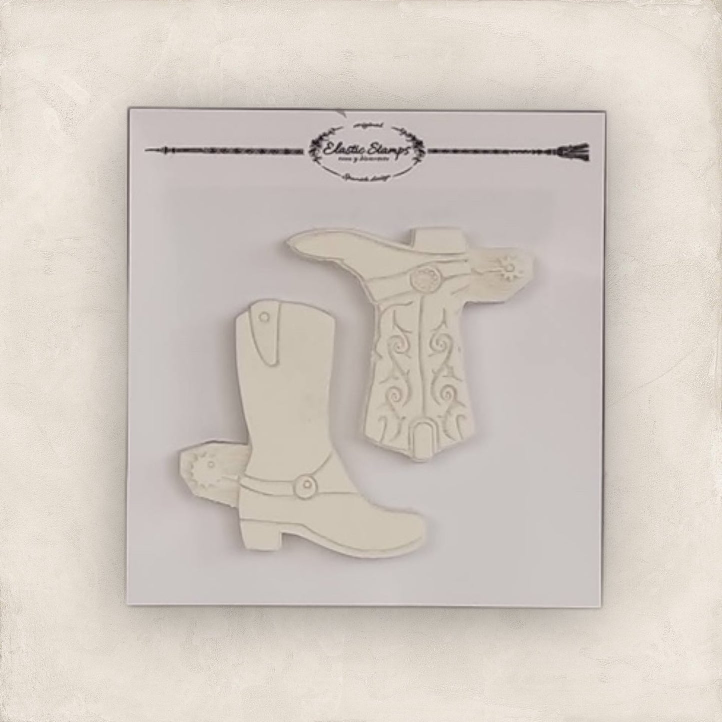 ES012. Set de botas Cowboy.ElasticStamps