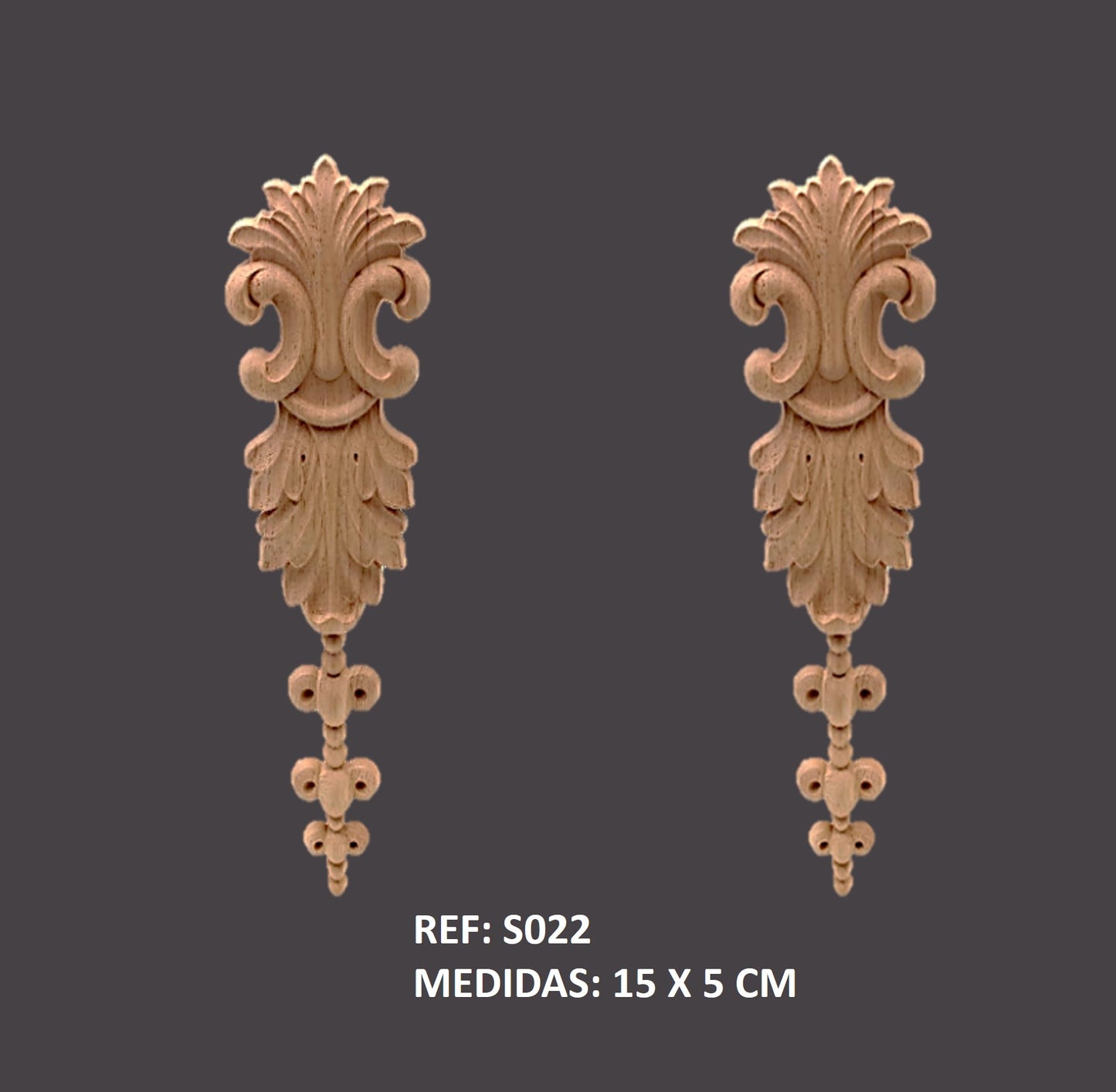 S022 Apliques de madera