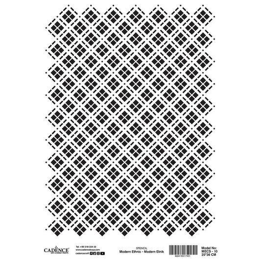MECS10 Stencil MODERN ETHNIC 25x36 cm