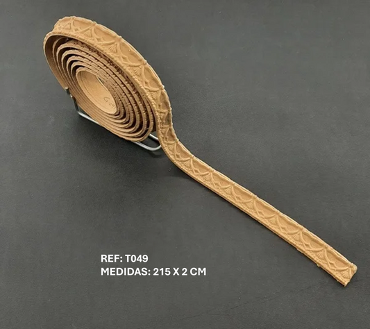 T049 Ribete flexible tallado