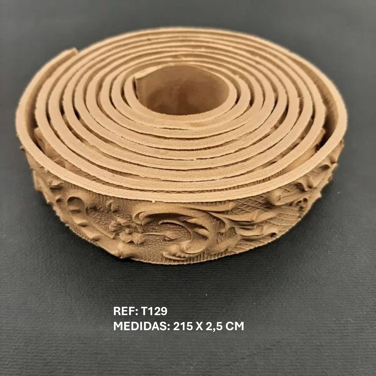 T129 Ribete flexible tallado