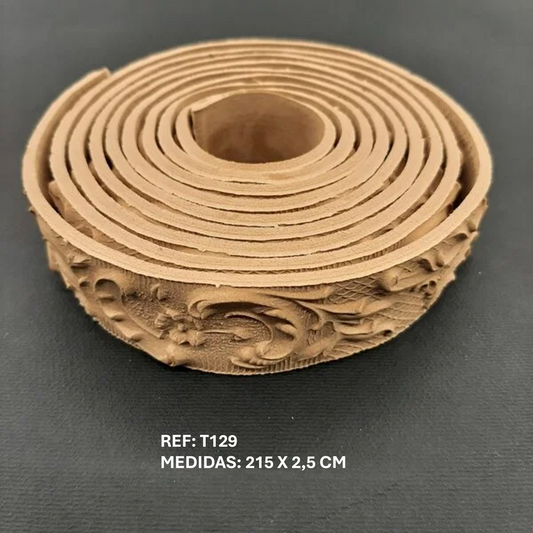 T129 Ribete flexible tallado