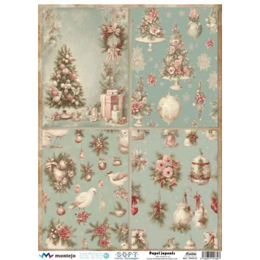 SPA5515 Papel de Arroz Soft A3 30x41cm NAVIDAD