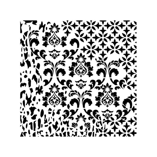 GCS008 Stencil GRUNGE MIDI 45x45cm