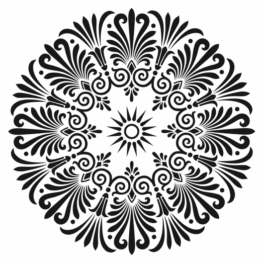 HD114 Stencil MANDALA 3 45x45cm