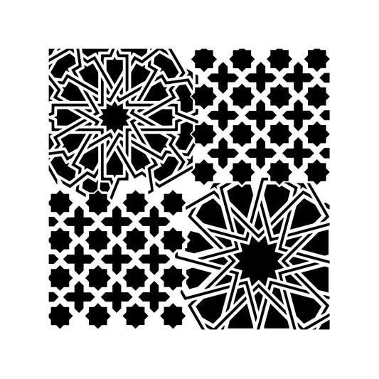 GCSS011 Stencil GRUNGE MIDI 25x25cm