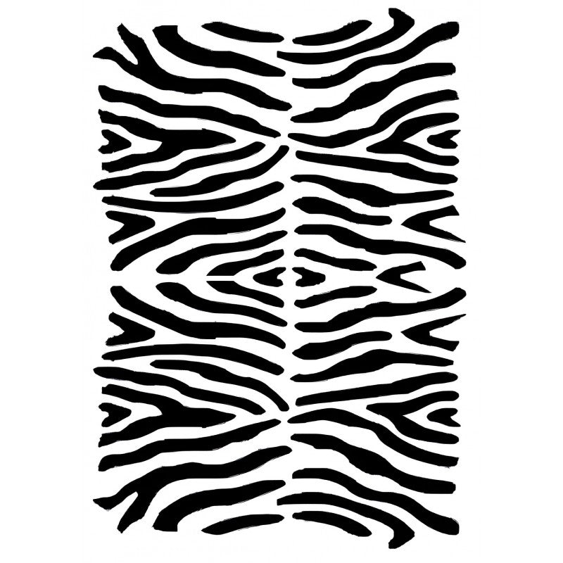 AS506 Stencil ANIMAL PRINT ZEBRA 21x30