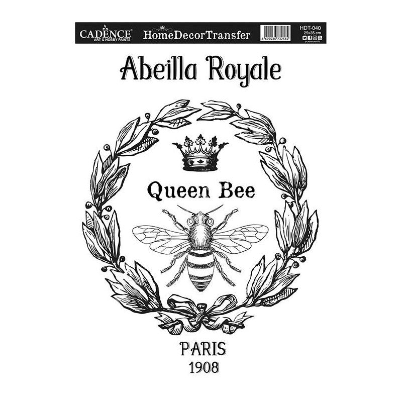 HDT040 Transfer HOME DECOR Abeilla Royale