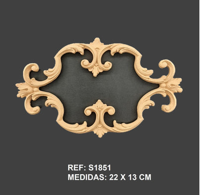 S1851 Talla decorativa de madera flexible