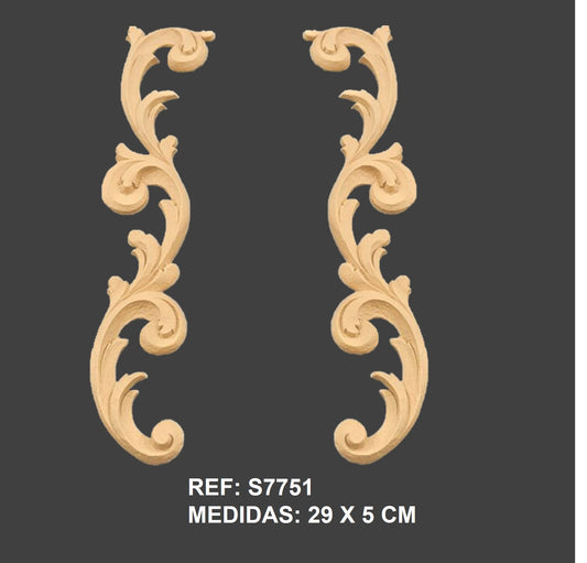 S7751 Conjunto decorativo tallado flexible